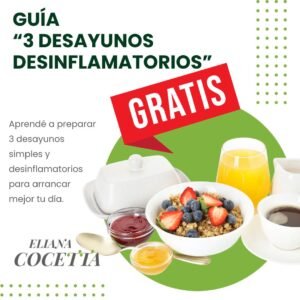 Guía “3 Desayunos desinflamatorios”